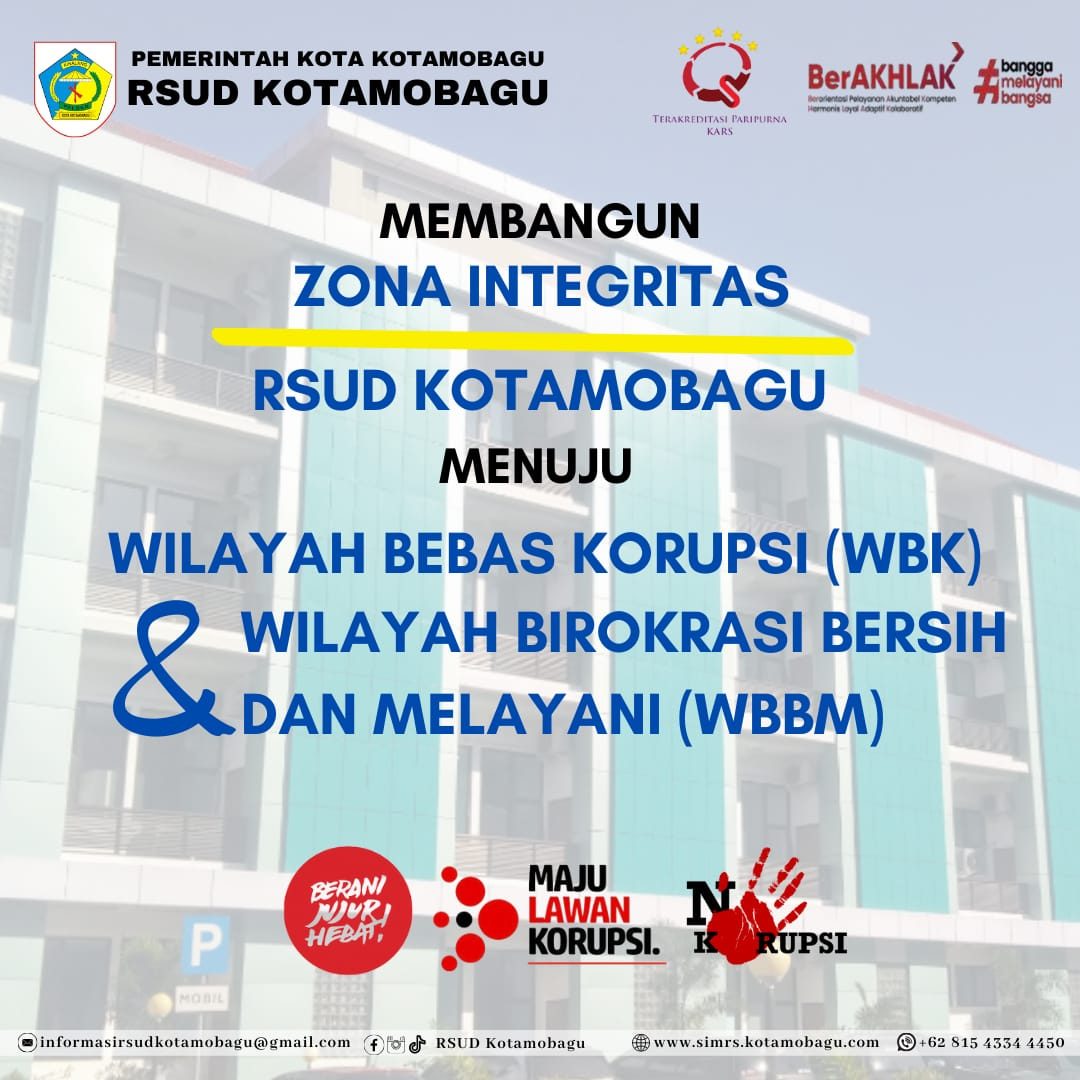 Zona Integritas RSUD Kotamobagu 