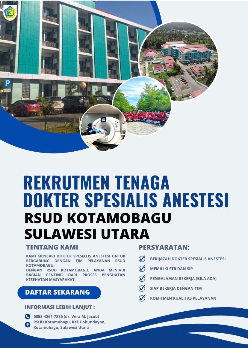 Rekrutmen Dokter Spesialis Anestesi